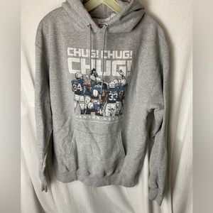 Excellent Condition Quenton Nelson Indianapolis Colts Chug Grey Hoodie Sz Large